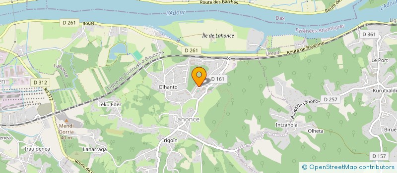 localisation de l'entreprise MONSIEUR NICOLAS PEDOUAN  LAHONCE