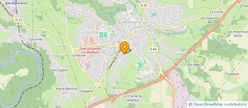 localisation de l'entreprise MONSIEUR NICOLAS PEJON  MONISTROL-SUR-LOIRE