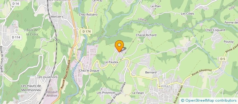localisation de l'entreprise MONSIEUR NICOLAS PELLARIN à VILLAZ