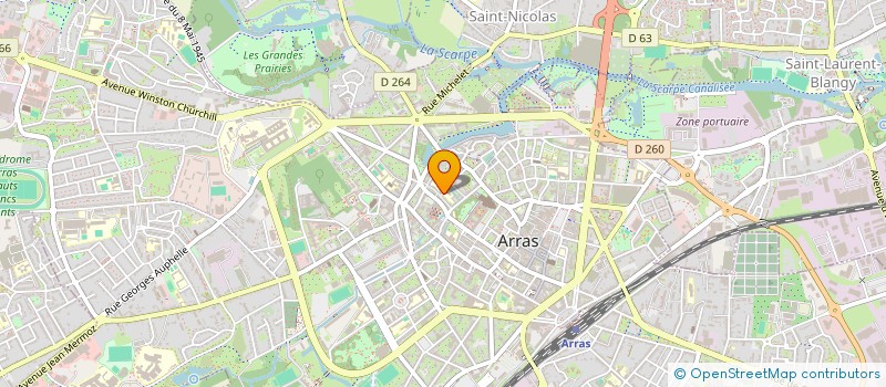 localisation de l'entreprise MONSIEUR NICOLAS PELOUS à ARRAS