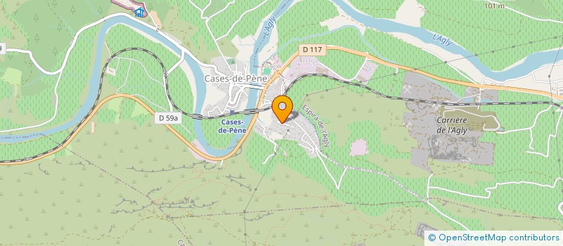 localisation de l'entreprise MONSIEUR NICOLAS PENIN  CASES-DE-PENE