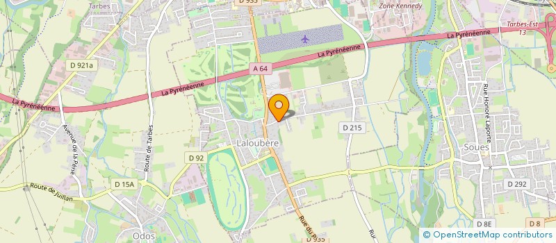 localisation de l'entreprise MONSIEUR NICOLAS PENIN-PEYTA  LALOUBERE