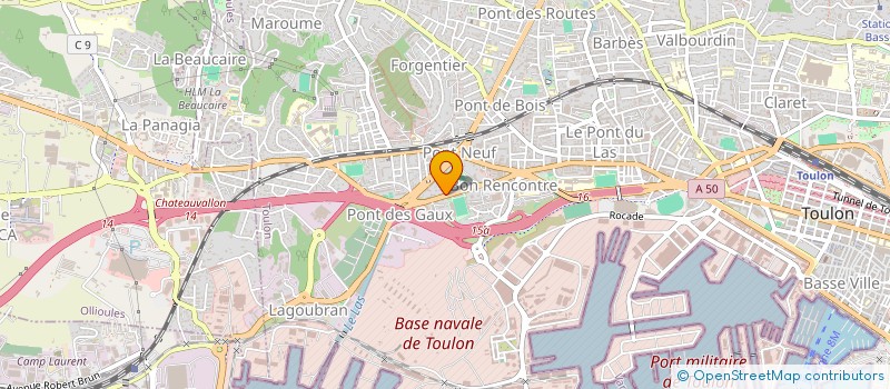 localisation de l'entreprise MONSIEUR NICOLAS PEQUEUX  TOULON