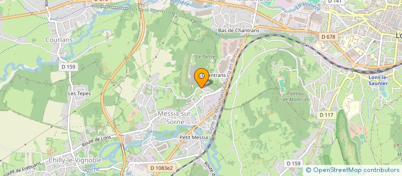 localisation de l'entreprise MONSIEUR NICOLAS PERCIOT  MESSIA-SUR-SORNE