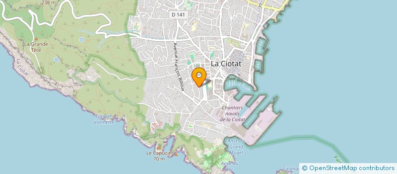 localisation de l'entreprise MONSIEUR NICOLAS PERDIGON  LA CIOTAT