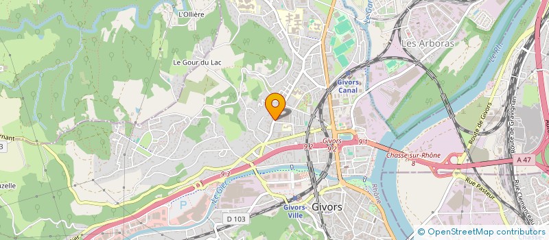 localisation de l'entreprise MONSIEUR NICOLAS PEREZ  GIVORS