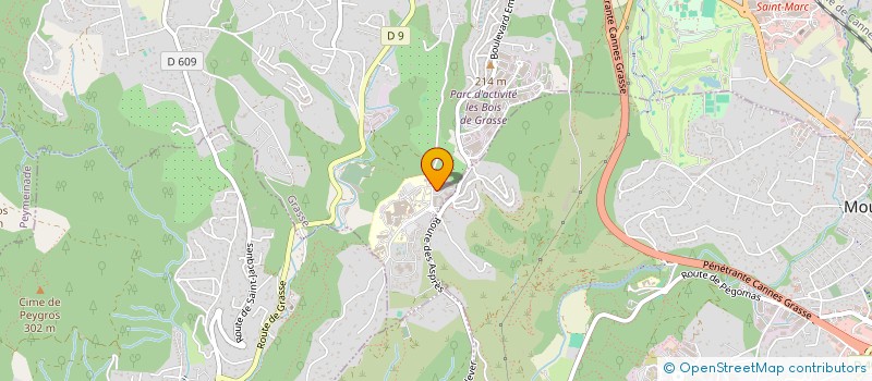 localisation de l'entreprise MONSIEUR NICOLAS PERONNE  GRASSE