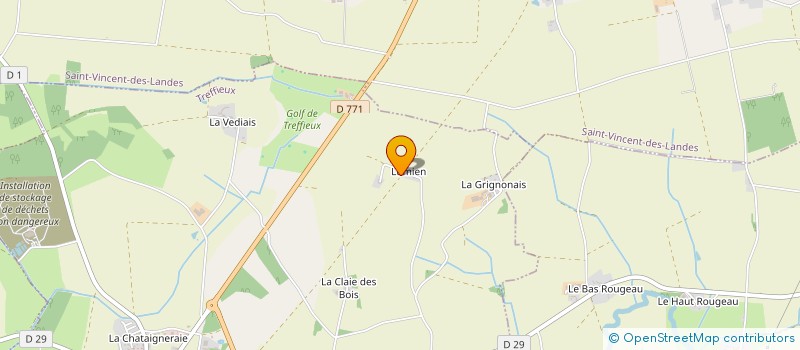 localisation de l'entreprise MONSIEUR NICOLAS PERRAUD  TREFFIEUX