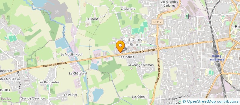 localisation de l'entreprise MONSIEUR NICOLAS PERRET à SAINT-DENIS-LES-BOURG