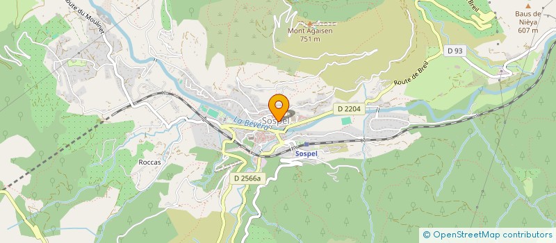 localisation de l'entreprise MONSIEUR NICOLAS PERRETIER  SOSPEL