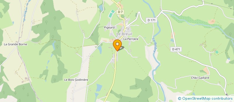 localisation de l'entreprise MONSIEUR NICOLAS PERRIER à LE BREUIL