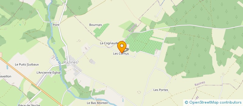 localisation de l'entreprise MONSIEUR NICOLAS PERRIN  RAZINES