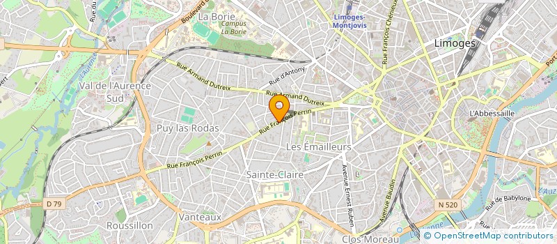 localisation de l'entreprise MONSIEUR NICOLAS PERUCAUD  LIMOGES
