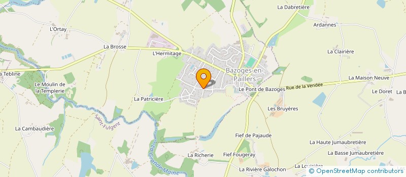 localisation de l'entreprise MONSIEUR NICOLAS PETIOT  BAZOGES-EN-PAILLERS