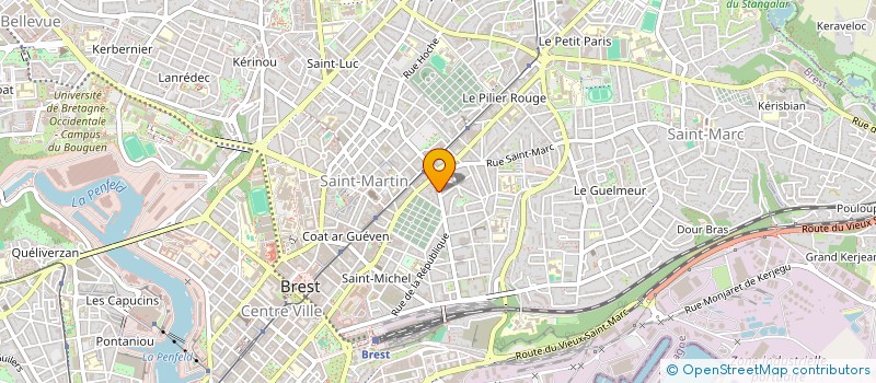 localisation de l'entreprise MONSIEUR NICOLAS PETTON  BREST