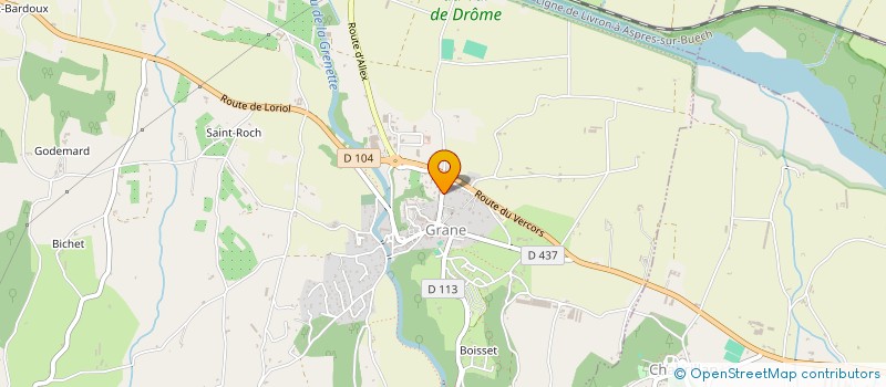 localisation de l'entreprise MONSIEUR NICOLAS PEYSSELON  CREST