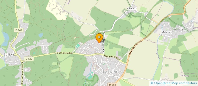 localisation de l'entreprise MONSIEUR NICOLAS PEYSSON  BONNELLES