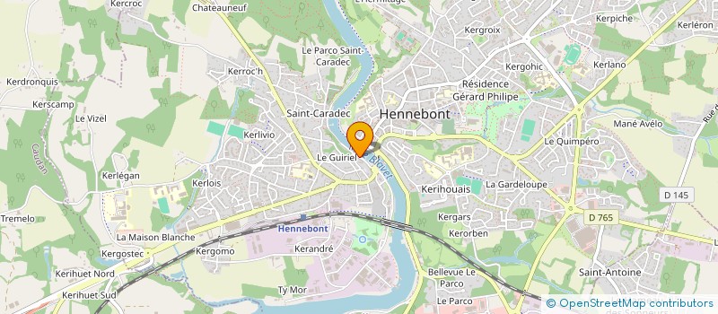 localisation de l'entreprise MONSIEUR NICOLAS PHILIPPE  HENNEBONT