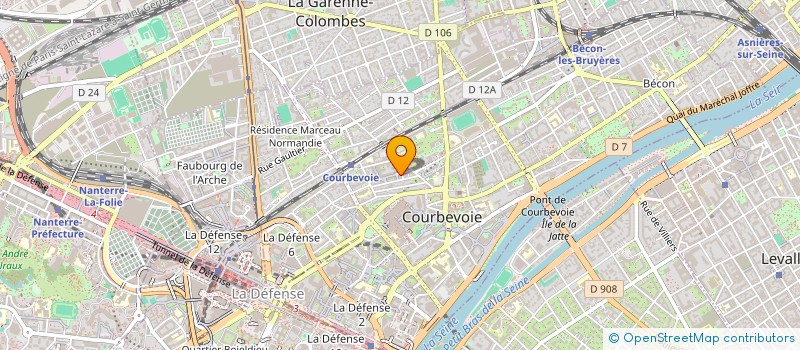 localisation de l'entreprise MONSIEUR NICOLAS PHILIPPE FRAPPE à COURBEVOIE