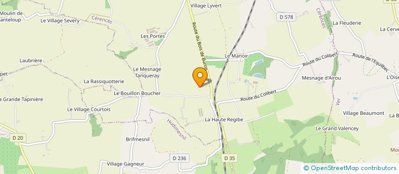 localisation de l'entreprise MONSIEUR NICOLAS PICHON  CERENCES