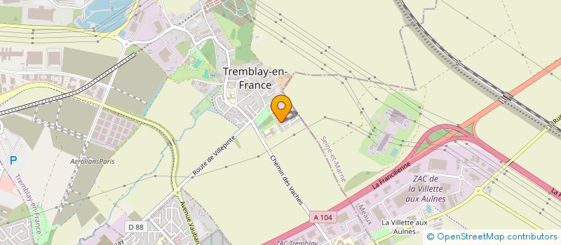 localisation de l'entreprise MONSIEUR NICOLAS PIDOUX à TREMBLAY-EN-FRANCE
