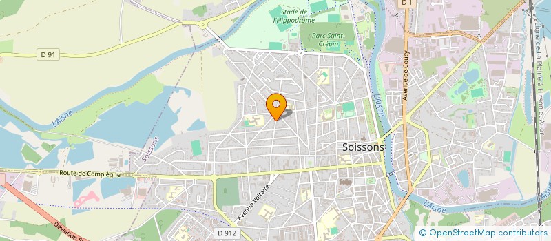 localisation de l'entreprise MONSIEUR NICOLAS PIERSON  SOISSONS