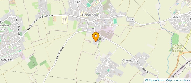 localisation de l'entreprise MONSIEUR NICOLAS PIETTE  GONDECOURT