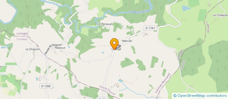 localisation de l'entreprise MONSIEUR NICOLAS PINON  COUSSAC-BONNEVAL