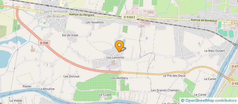 localisation de l'entreprise MONSIEUR NICOLAS PIQUAMIL  SAINT-ANTOINE-DE-BREUILH