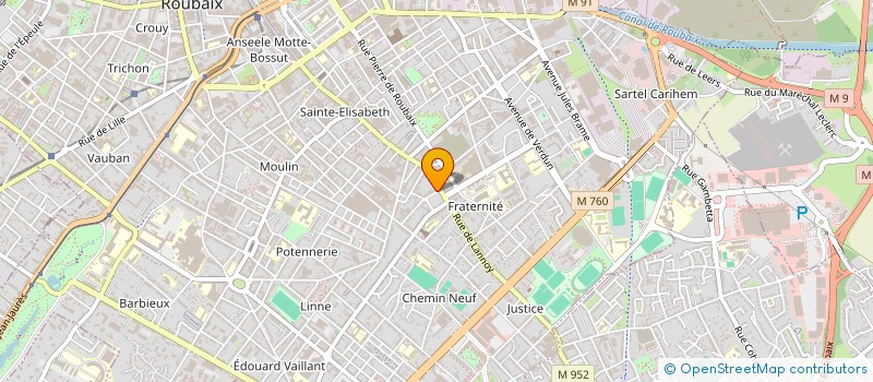 localisation de l'entreprise MONSIEUR NICOLAS PITTAVINO  ROUBAIX