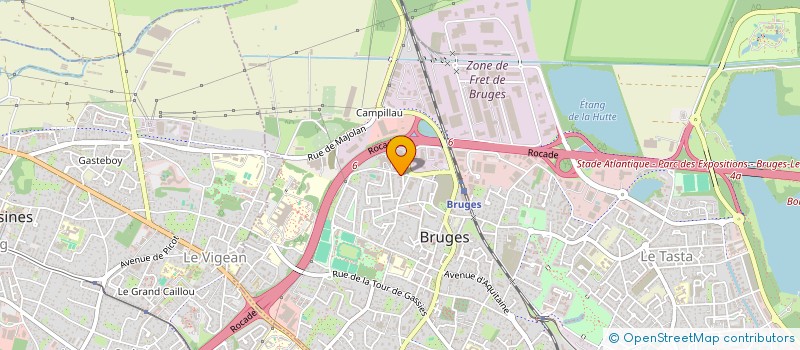 localisation de l'entreprise MONSIEUR NICOLAS PLANTADE à BRUGES