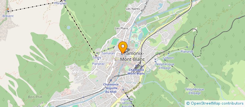 localisation de l'entreprise MONSIEUR NICOLAS POCCARD-CHAPUIS  CHAMONIX-MONT-BLANC