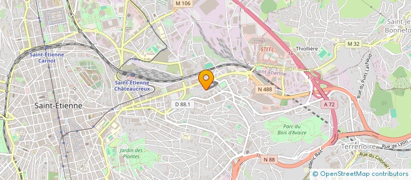 localisation de l'entreprise MONSIEUR NICOLAS POCHON  SAINT-ETIENNE