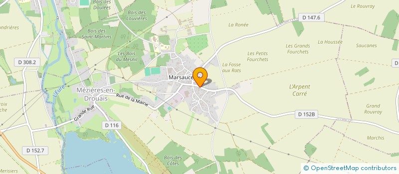 localisation de l'entreprise MONSIEUR NICOLAS POIRIER à MEZIERES-EN-DROUAIS