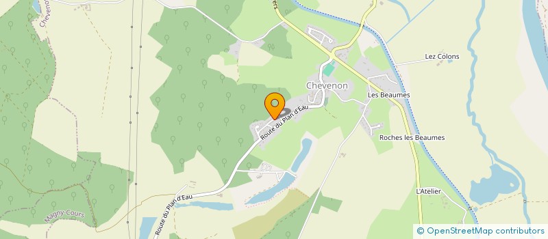 localisation de l'entreprise MONSIEUR NICOLAS POITEVIN  CHEVENON