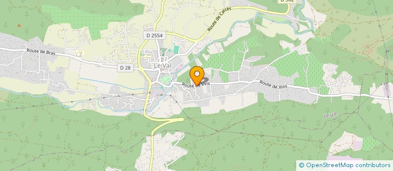 localisation de l'entreprise MONSIEUR NICOLAS POLI  LE VAL