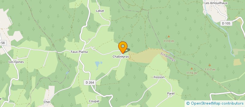 localisation de l'entreprise MONSIEUR NICOLAS PONTHENIER  ECHANDELYS