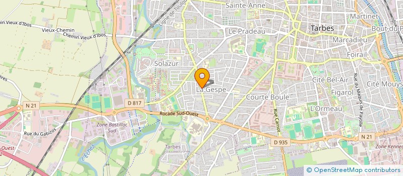 localisation de l'entreprise MONSIEUR NICOLAS PONTICO  TARBES