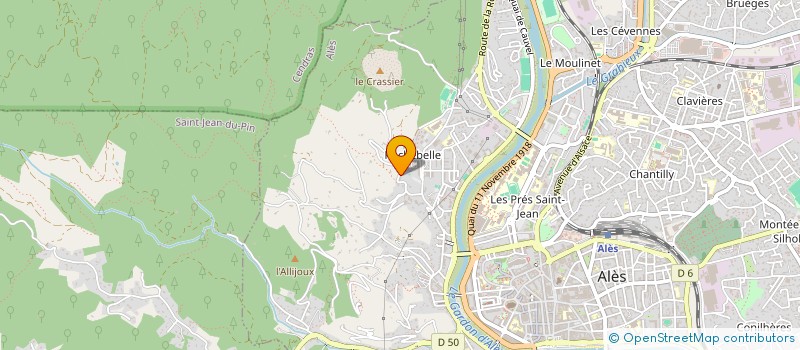 localisation de l'entreprise MONSIEUR NICOLAS PONTIER  ALES