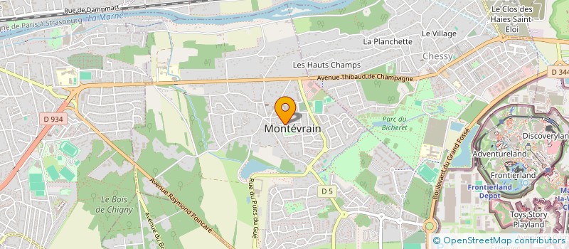 localisation de l'entreprise MONSIEUR NICOLAS PONZEVERA  MONTEVRAIN