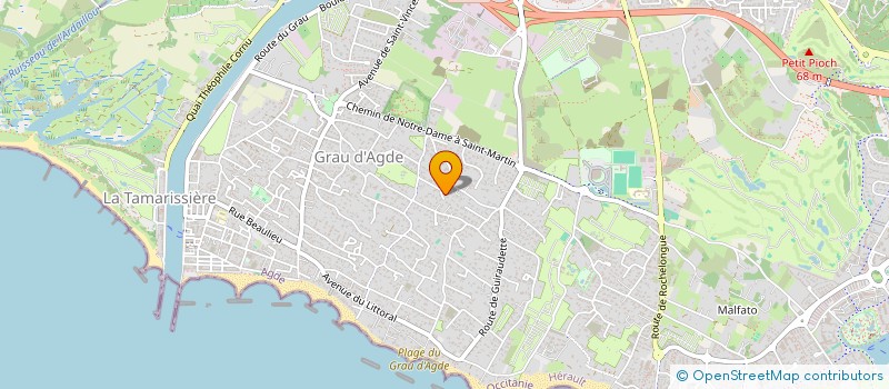 localisation de l'entreprise MONSIEUR NICOLAS POPOVIC  AGDE