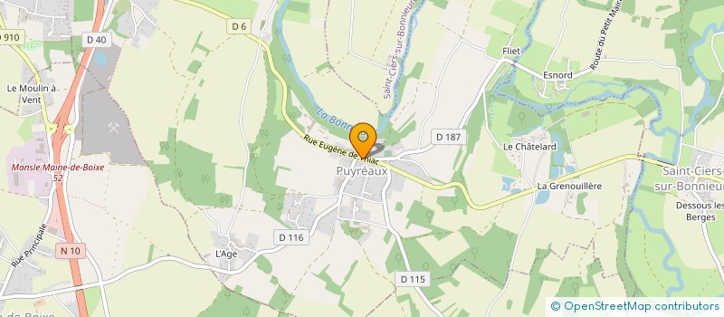 localisation de l'entreprise MONSIEUR NICOLAS PORCHER  PUYREAUX