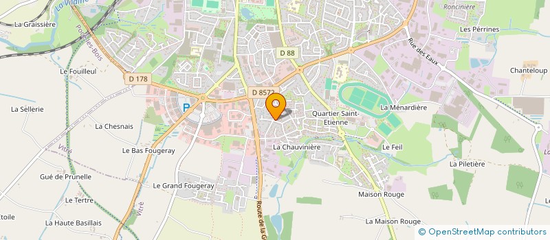 localisation de l'entreprise MONSIEUR NICOLAS POTIER  VITRE