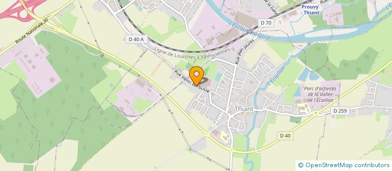 localisation de l'entreprise MONSIEUR NICOLAS POTIEZ  THIANT