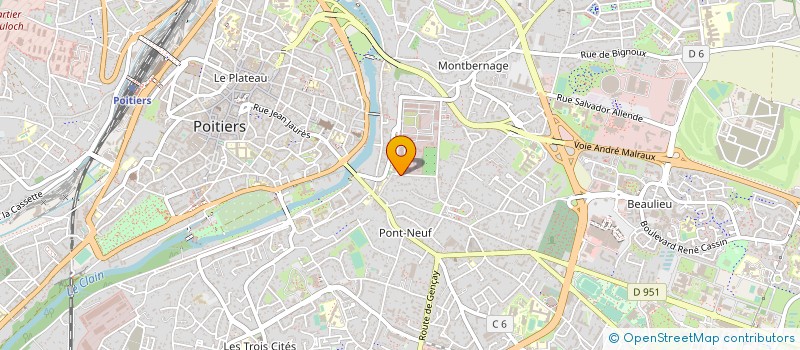 localisation de l'entreprise MONSIEUR NICOLAS POUANT  POITIERS