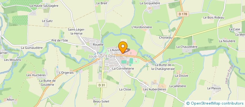 localisation de l'entreprise MONSIEUR NICOLAS POUCET  JOUE-SUR-ERDRE