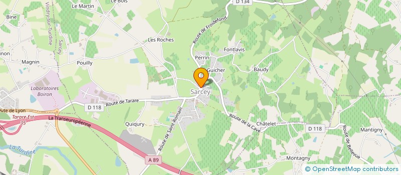 localisation de l'entreprise MONSIEUR NICOLAS POUDROUX  BULLY