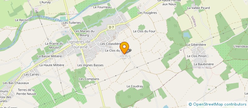 localisation de l'entreprise MONSIEUR NICOLAS POUJET à LIGNIERES-DE-TOURAINE