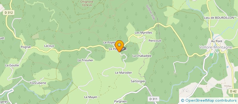 localisation de l'entreprise MONSIEUR NICOLAS POULAIN à AUBUSSON D'AUVERGNE