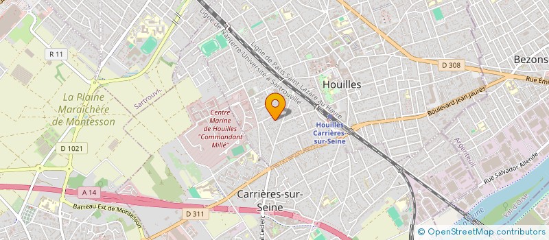 localisation de l'entreprise MONSIEUR NICOLAS POULAIN  HOUILLES